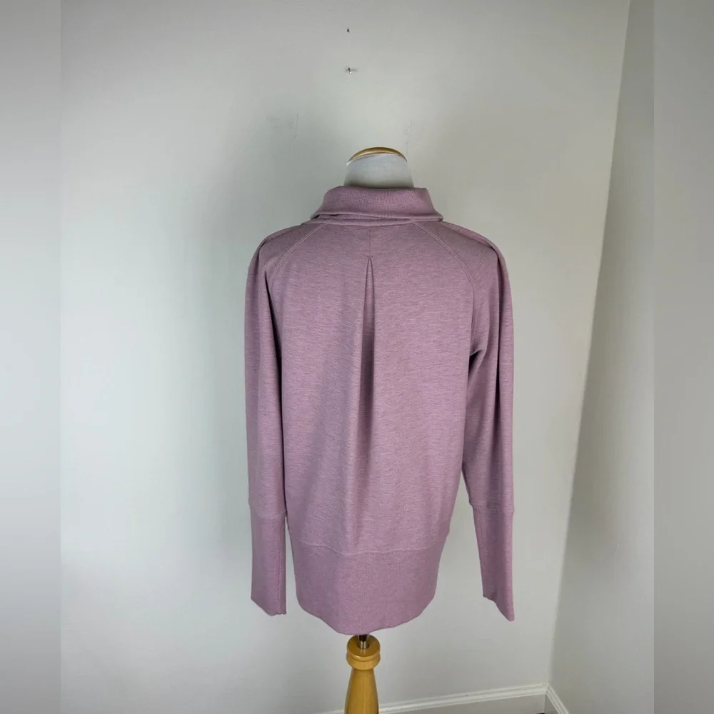Lululemon High Lines Pullover Funnel Neck Sweatshirt Vintage Mauve Size 8
